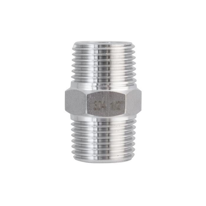 Stainless Hex Nipple - 1/2 in. BSP