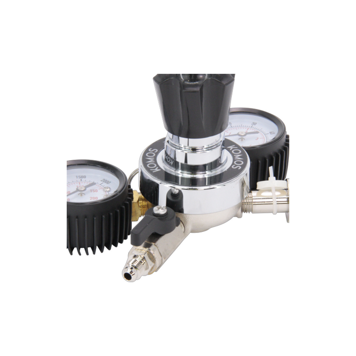 KOMOS® Universal 50 Dual Gauge CO₂ Regulator 0–50 PSI