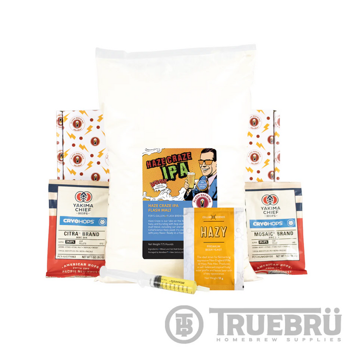 Haze Craze IPA Flash Brewing Kit 5 Gallons