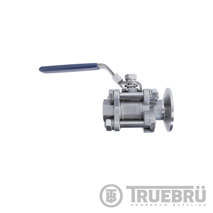 Stainless Ball Valve - 1/2in FPT x 1.5 in. T.C. - 3 Piece