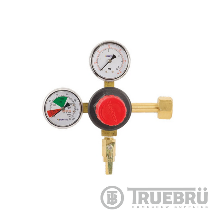 Taprite Dual Gauge Co2 Regulator | 5/16" Barb Out