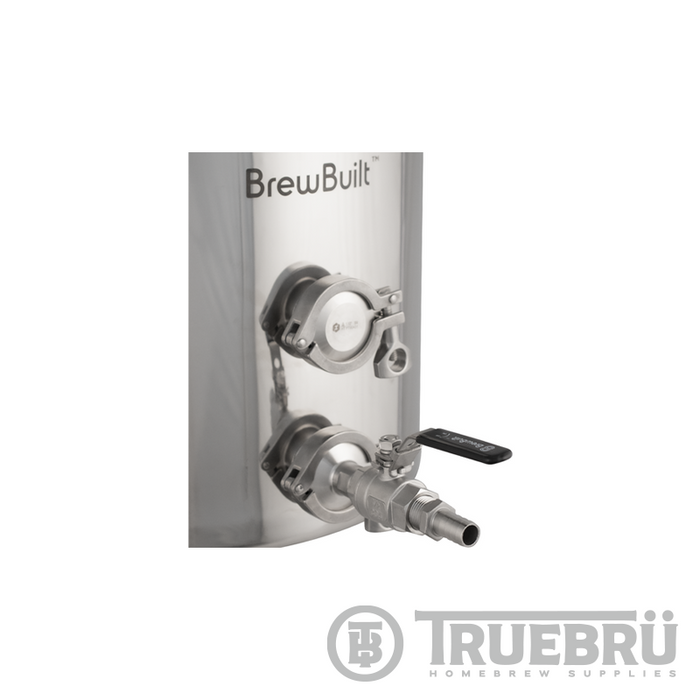 BrewBuilt Brewing Kettle 1.5" Tri-Clamp Dual port (10 GAL)