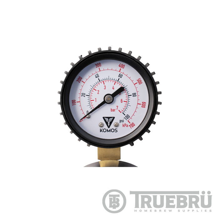 Regulador de CO2 de doble calibre KOMOS