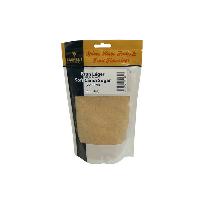 Soft Belgian Candi Sugar | Brun Leger (Light Brown) | 1 LB