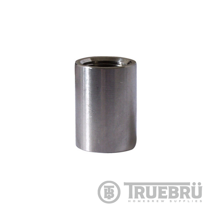 Full Coupler - Stainless Steel - 1/2in