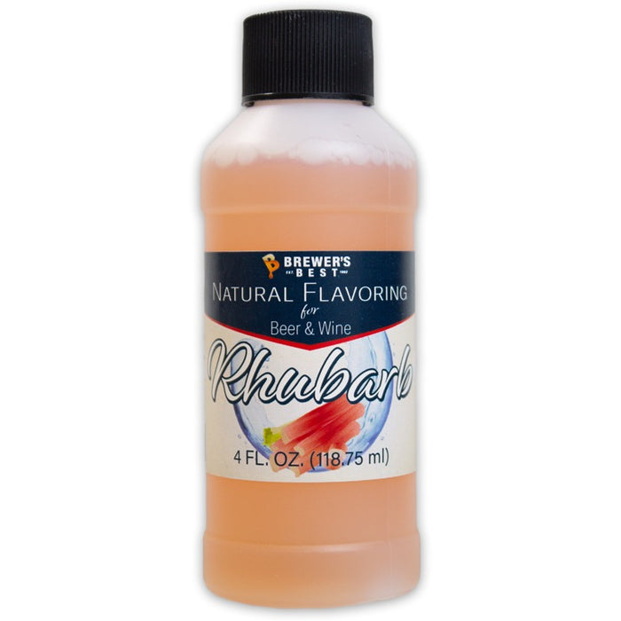 NATURAL RHUBARB FLAVORING EXTRACT 4 OZ