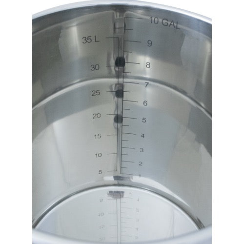 BrewBuilt Brewing Kettle 1.5" Tri-Clamp Dual port (15 GAL)