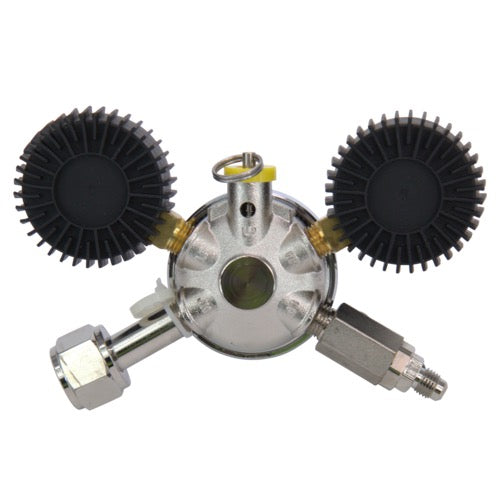 KOMOS Universal 25 | Dual Gauge CO2 Regulator | 0–25 PSI