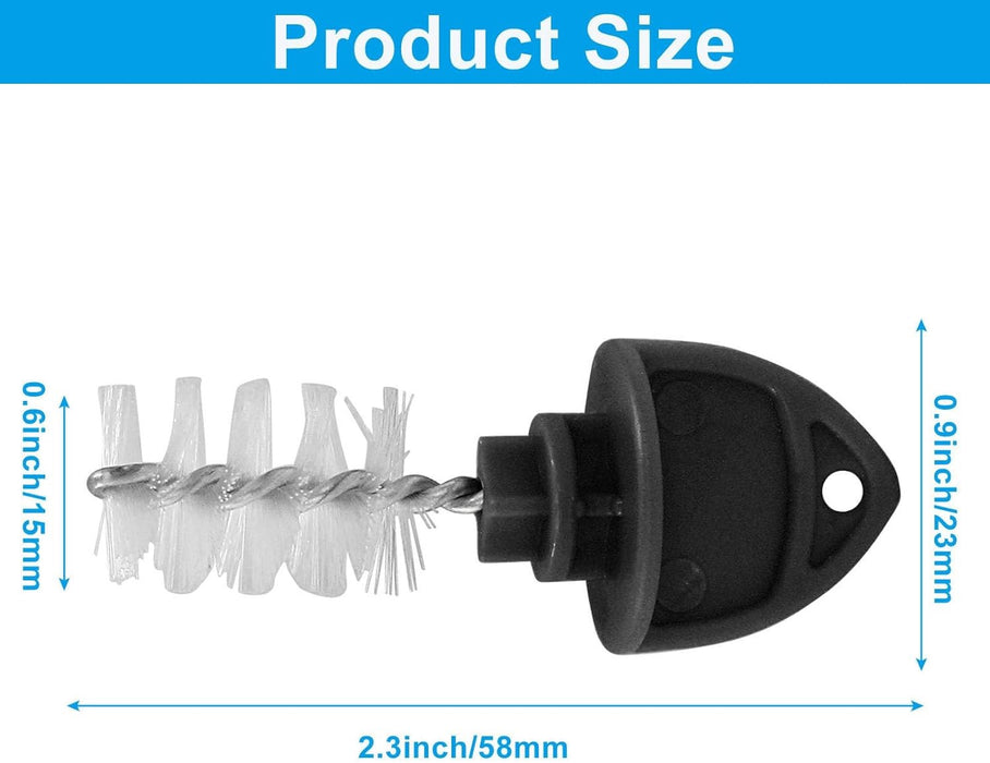 Faucet Brush Cap 2pk (black soft bristle)