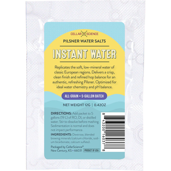CellarScience® Instant Water™ | Pilsner Water Salts