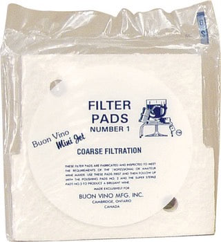 Buon Vino Mini Jet Filter Pads #1 Coarse (3pack)