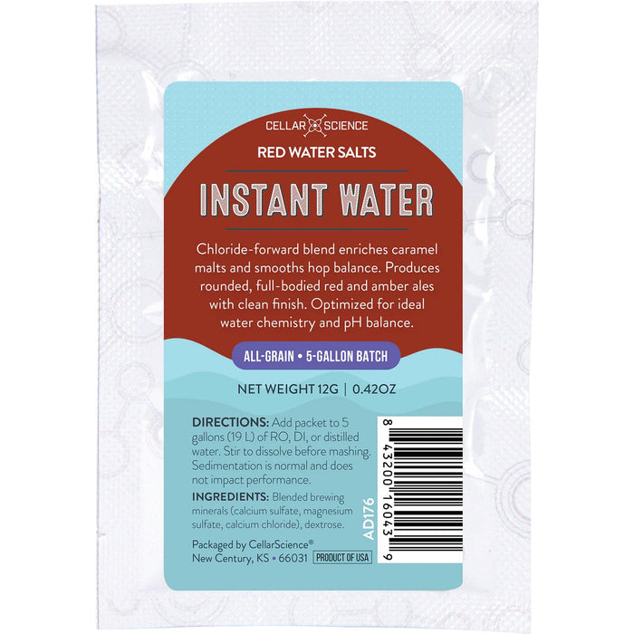CellarScience® Instant Water™ | Red Water Salts