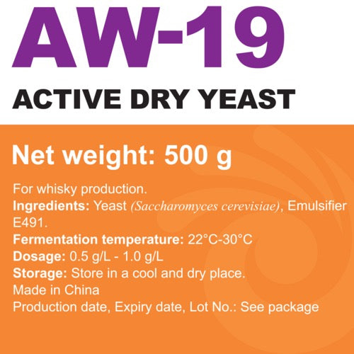 Angel Yeast | AW-19 Distiller's Yeast | 500 g