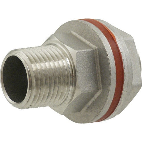 SS Bulkhead 1/2" FPT x 1/2" MPT