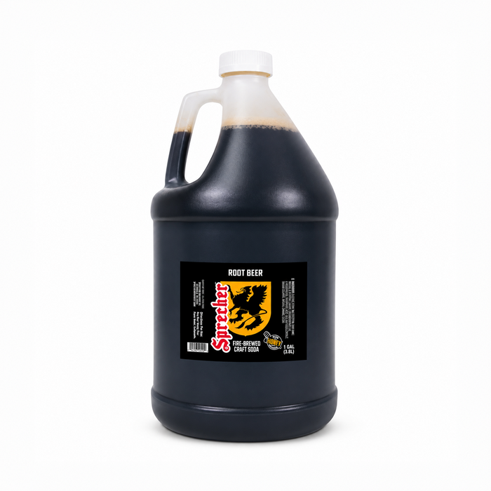 Sprecher Root Beer soda extract in a one-gallon jug
