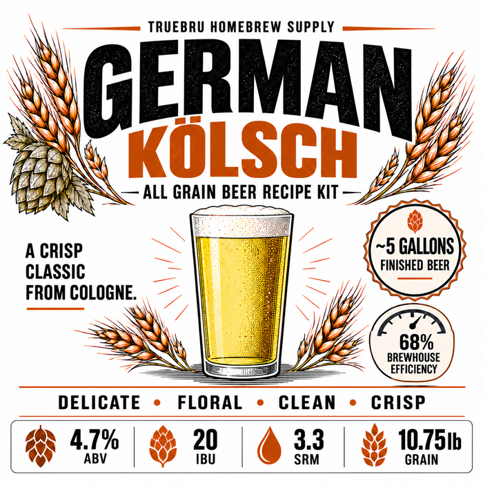 TRUEBRÜ German Kölsch all grain beer kit