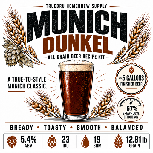 TrueBrü Munich Dunkel advanced all grain beer recipe kit